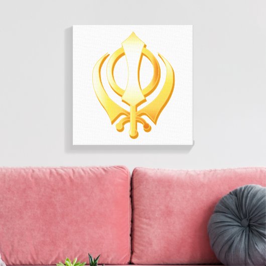 Sikh Symbol Leinwand Art (Insitu (Wohnzimmer))