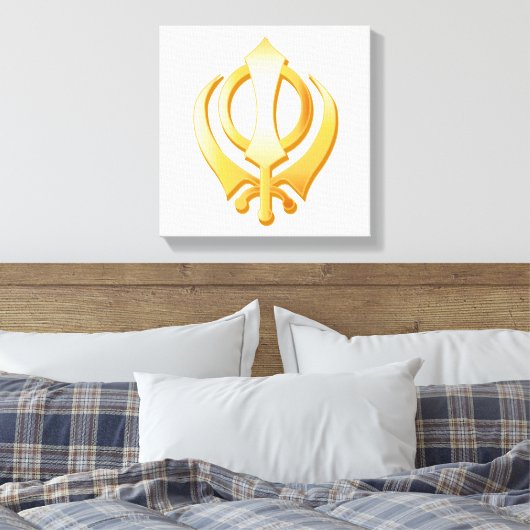Sikh Symbol Leinwand Art (Insitu (Schlafzimmer))