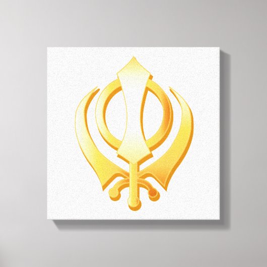 Sikh Symbol Leinwand Art (Vorderseite)