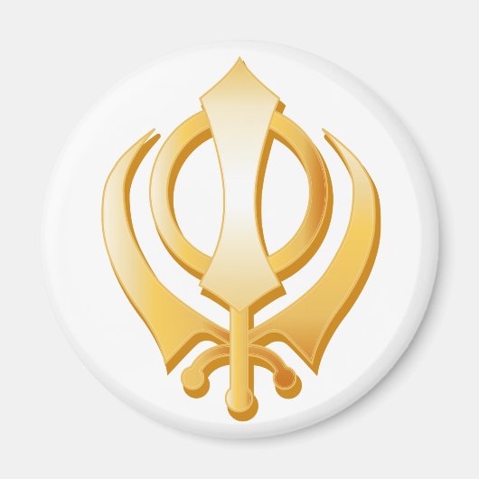 Sikh Symbol Magnet (Vorne)