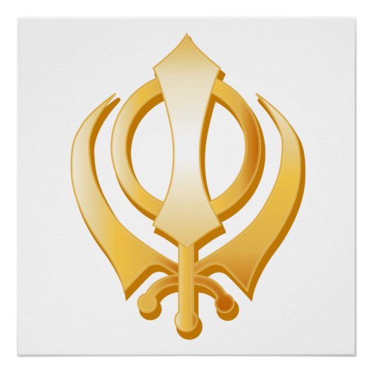 Sikh Symbol Poster (Vorderseite)