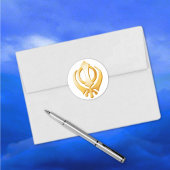 Sikh Symbol Runder Aufkleber