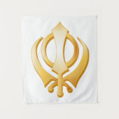 Sikh Symbol Tapestry Wandteppich (Vorderseite)