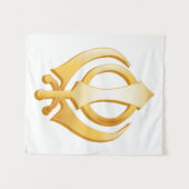 Sikh Symbol Tapestry Wandteppich (Vorderseite (Horizontal))