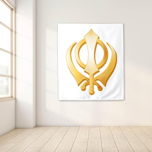 Sikh Symbol Tapestry Wandteppich