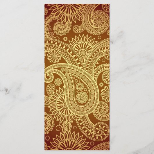 Sikh Wedding Programm (Rückseite)