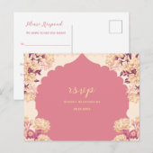 Sikh Wedding RSVP | Anand Karaj Reply post Card Postkarte (Vorne/Hinten)
