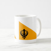 Sikhflagge Kaffeetasse (VorderseiteRechts)