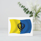 Sikhism Flag Postcard Postkarte (Stehend Vorderseite)
