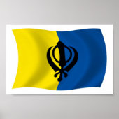 Sikhism Flag Poster Print (Vorne)