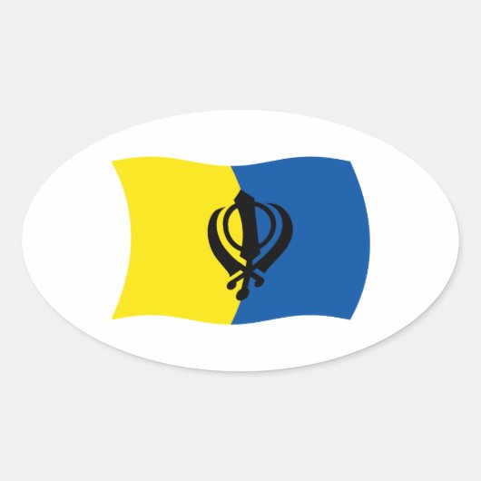 Sikhism Flag Sticker (Vorderseite)