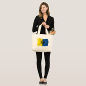 Sikhism Flag Tote Bag Jumbo Stoffbeutel (Vorderseite (Model))