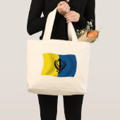Sikhism Flag Tote Bag Jumbo Stoffbeutel (Vorderseite (Produkt))