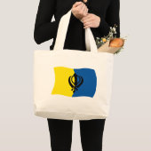Sikhism Flag Tote Bag Jumbo Stoffbeutel (Vorderseite (Produkt))
