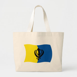Sikhism Flag Tote Bag Jumbo Stoffbeutel