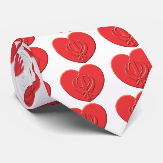 Sikhism-Herz Krawatte (Gerollt)