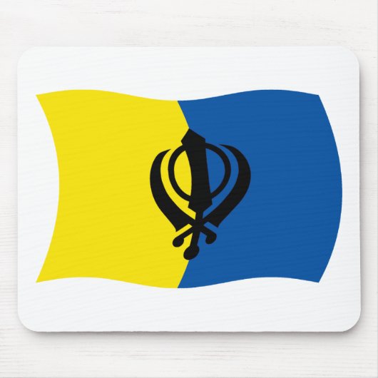 Sikhismus Flagge Mauspad (Vorne)
