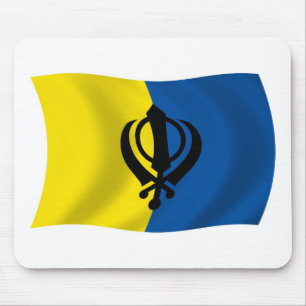 Sikhismus Flagge Mauspad