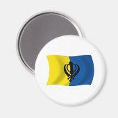 Sikhismus-Flaggenmagnet Magnet (Vorderseite/Rückseite)