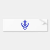 SikhKhanda Blau Autoaufkleber (Vorne)