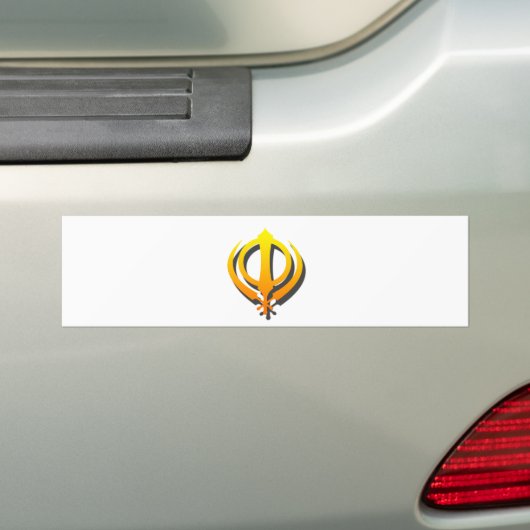 SikhKhanda Khalsa SikhismPunjabi Autoaufkleber (Auf Auto)