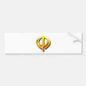 SikhKhanda Khalsa SikhismPunjabi Autoaufkleber (Vorne)