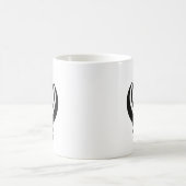 SikhKhanda Schwarzes Kaffeetasse (Mittel)