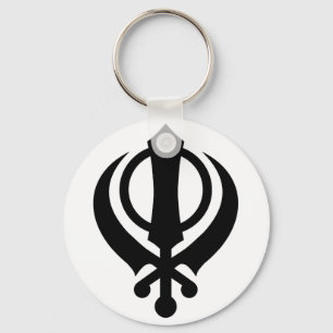 SikhKhanda Schwarzes Schlüsselanhänger