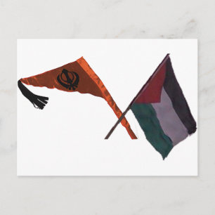 Sikhs für Palästina Postkarte