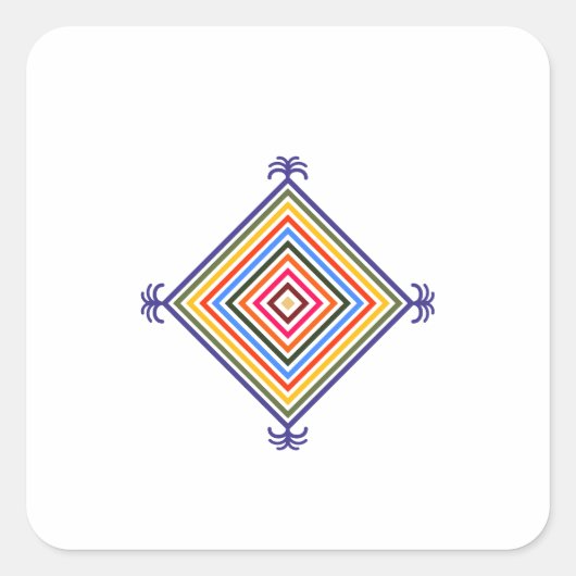 Silam Sakma SIlam Quadratischer Aufkleber (Vorderseite)