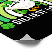 Silarly Goose im Pub Funny St Patricks Day Me Poster (Ecke)