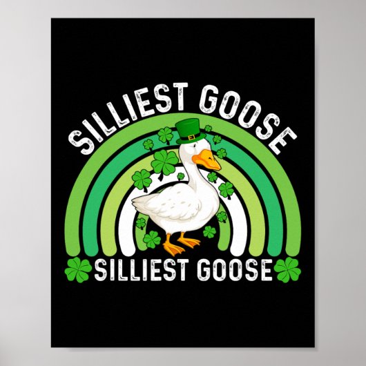 Silarly Goose im Pub Funny St Patricks Day Me Poster (Vorne)