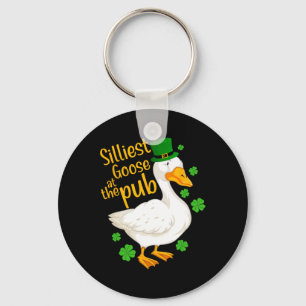 Silarly Goose im Pub Funny St Patricks Day Me Schlüsselanhänger