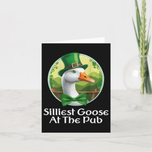 Silarly Goose im Pub St Patricks Day Funny Go Karte