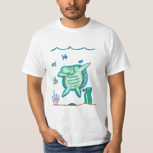 Silas Hannekens Schildkröte-Klecks T-Shirt (Vorderseite)