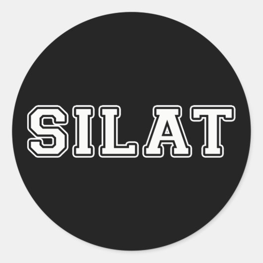 Silat Runder Aufkleber (Vorderseite)