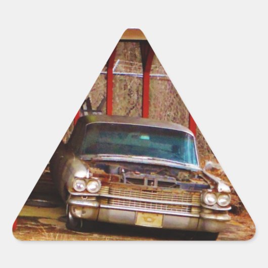 Silber 1963 Sadan Deville Dreieckiger Aufkleber (Vorderseite)