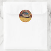 Silber 1963 Sadan Deville Runder Aufkleber (Tasche)