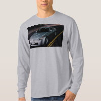 Silber 350Z in der Bewegung (mit z-Emblem-an