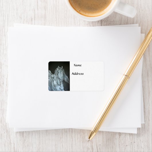 Silber Adressaufkleber (Insitu)