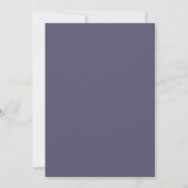 Silber-Amethyst-Hochzeit bemalt Einladung (Rückseite)