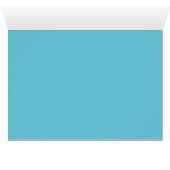 Silber, Aqua und schwarze BlumenTischnummer-Karte (Innenansicht Horizontal (Unten))