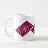 Silber auf Magenta Kaffeetasse (Links)