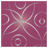 Silber auf Magenta Stoff (Nahaufnahme)