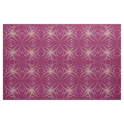 Silber auf Magenta Stoff (Fat Quarter (45,7 x 55,9 cm))