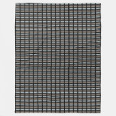 Silber auf schwarzem Fußboden Fleecedecke (Vorderseite)