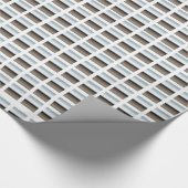 Silber auf weißem Papier Geschenkpapier (Ecke)