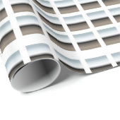 Silber auf weißem Papier Geschenkpapier (Rolleneckpunkt)