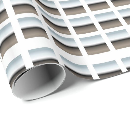 Silber auf weißem Papier Geschenkpapier (Rolleneckpunkt)