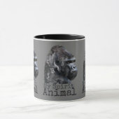 Silber Back Gorilla Spirit Tier Tasse (Zentrum)